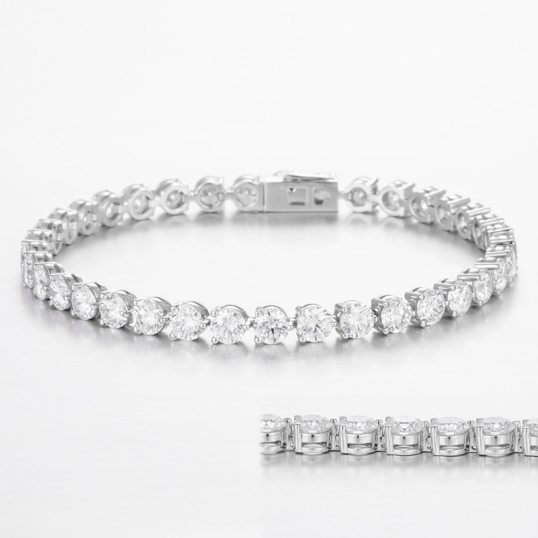 ZBB0042 | PT900 培育鑽石手鏈 16.5cm|主石 6.02ct 42顆