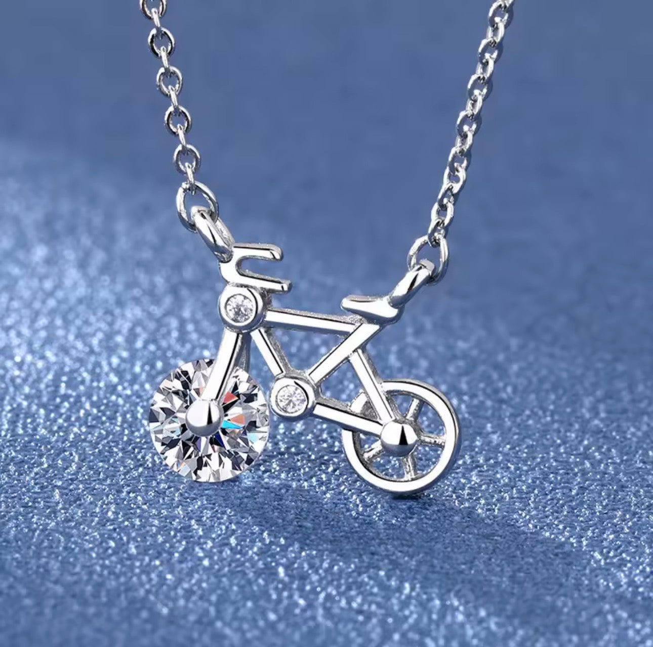 Bicycle 莫桑石項鍊 1ct | 環保永續珠寶