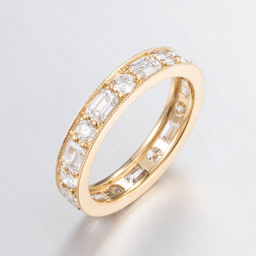 ZBR0061 14K金培育鑽戒指 | 1.455ct 主石 + 0.656ct 副石