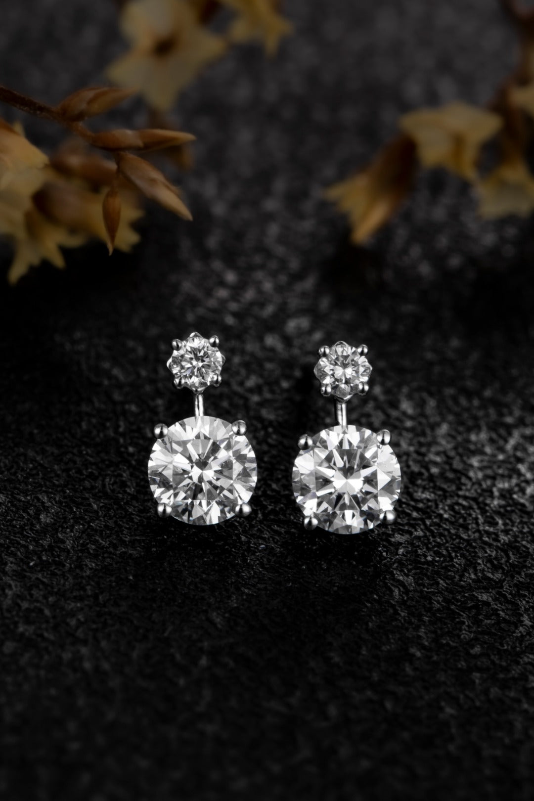 14K金培育鑽石耳環 ZBE0077 | 經典簡約設計