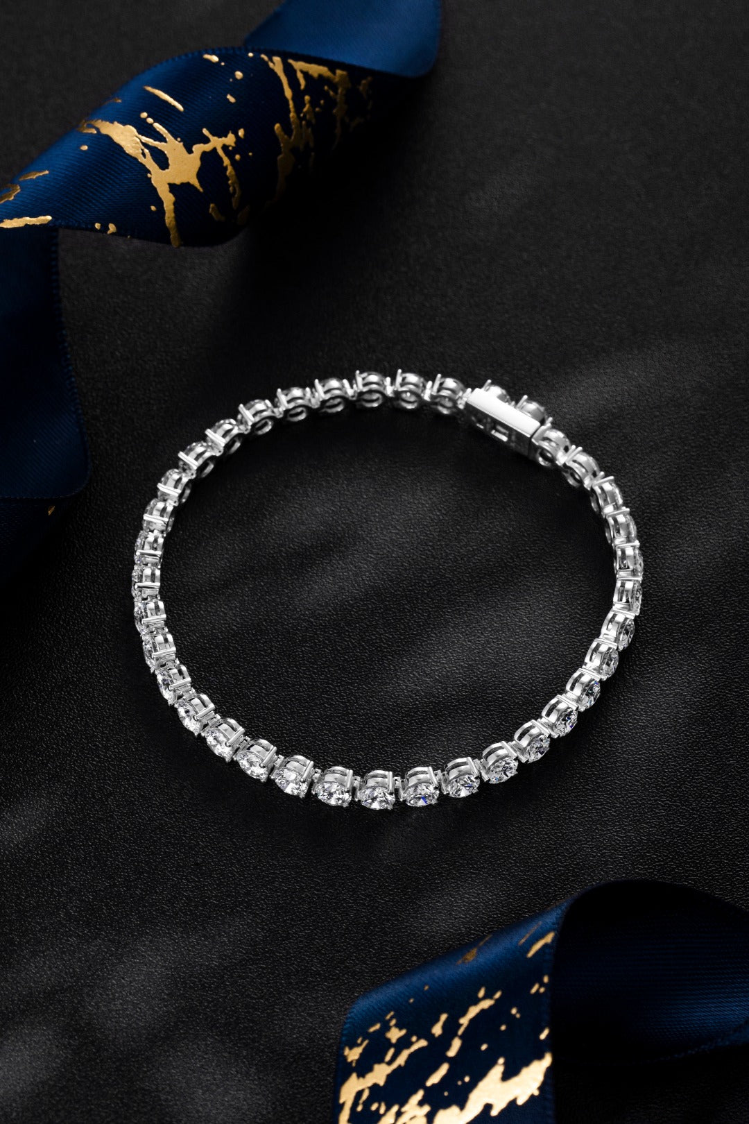 ZBB0042 | PT900 培育鑽石手鏈 16.5cm｜主石 6.02ct 42顆