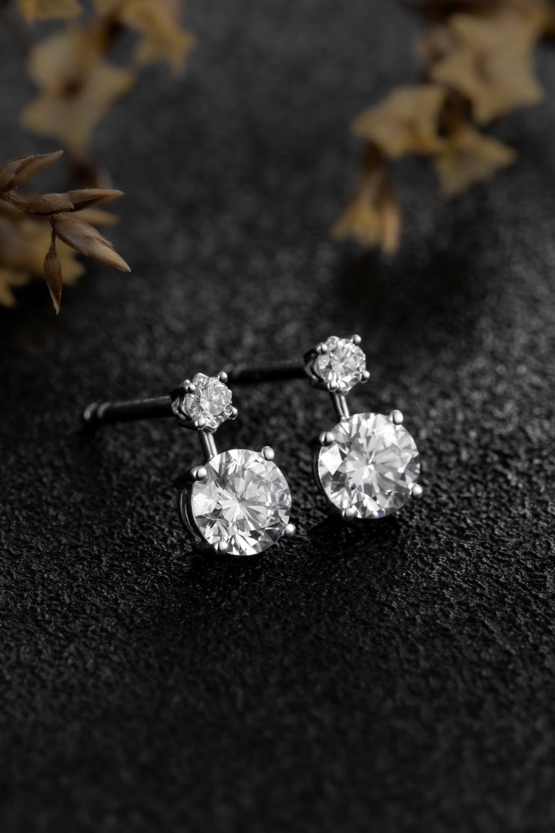 14K金培育鑽石耳環 ZBE0077 | 經典簡約設計