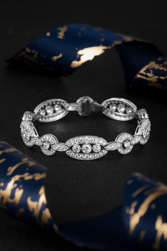 14K金培育鑽石手鏈 | 5.58克拉閃耀設計 | ZBB0090