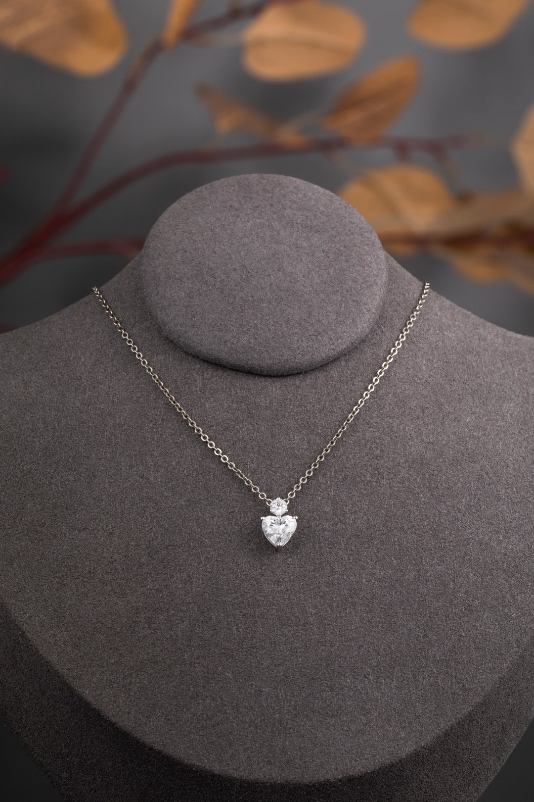 14K 金培育鑽石吊墜 1.04ct - 主石配副石輕盈款 (ZBP0042)