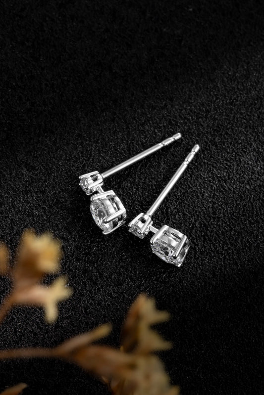 14K金培育鑽石耳環 ZBE0077 | 經典簡約設計