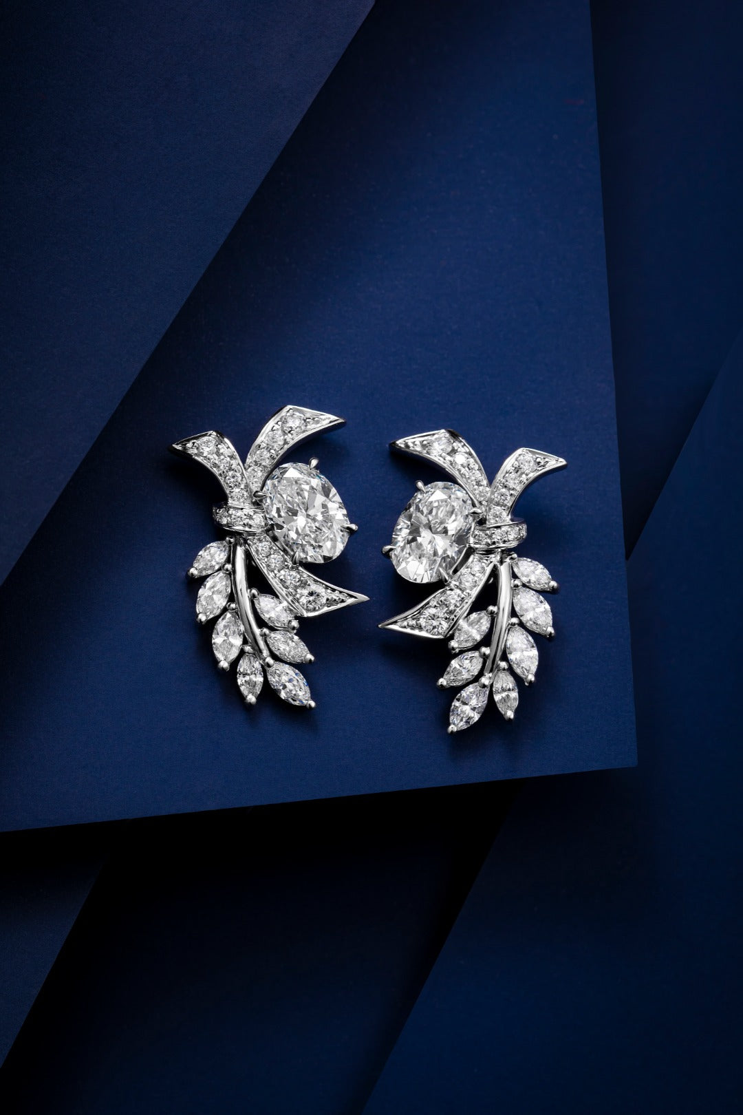 PT900 培育鑽石耳釘 1.05ct | 經典六爪設計 | ZBE0120