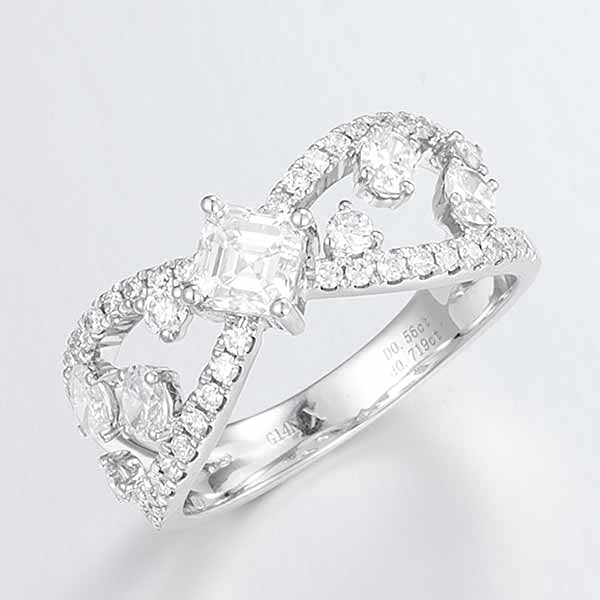 14K金培育鑽石戒指 | 0.56克拉主石 | ZBR0092