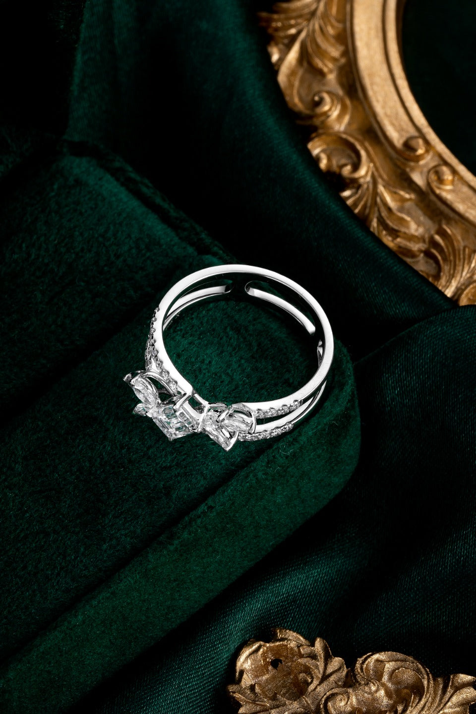 14K金培育鑽石戒指 | 0.54克拉主石 | ZBR0132